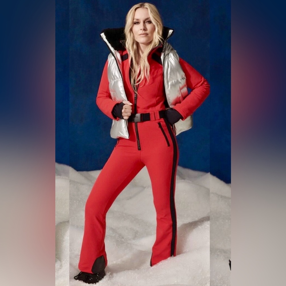 Lindsey Vonn x HEAD Legacy Ski Suit 36 NWT One Piece Belted